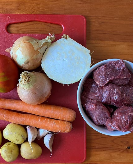 Hungarian goulash soup