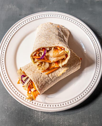 Crunchy shrimp wrap