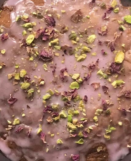 Persian Love Cake with Citrus glaze