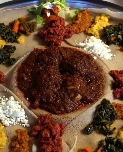 Ethiopian Doro Wat and Gomen