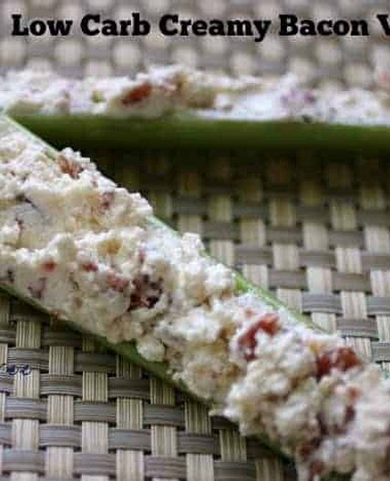 Keto Creamy Bacon Veggie Dip