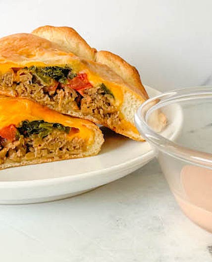 WWL Cheeseburger Calzones