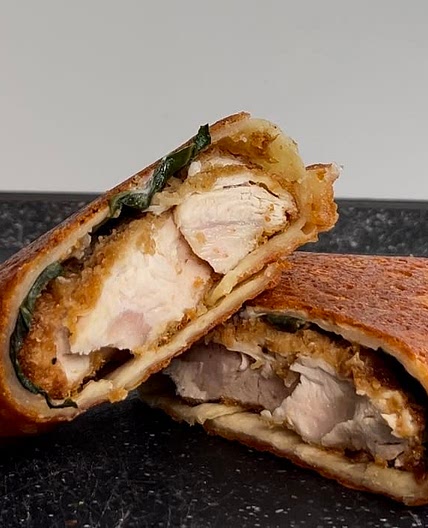 Crispy chicken cheese wrap
