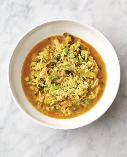 Speedy spiced prawn soup