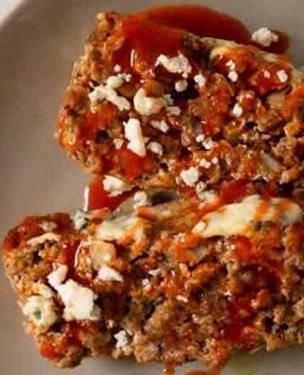Buffalo Blue Cheese Meatloaf 