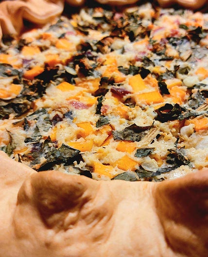 Savory pie - Pumpkin, chicory and ricotta