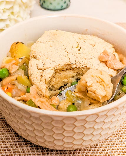 Veggie Pot Pie with Soy Curls (Gluten Free)