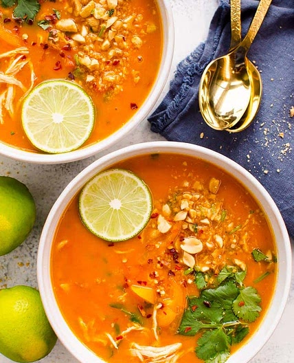 Instant Pot Thai Chicken Soup Freezer Meal