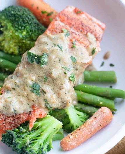 Salmon in a Creamy Dijon Sauce Recipe
