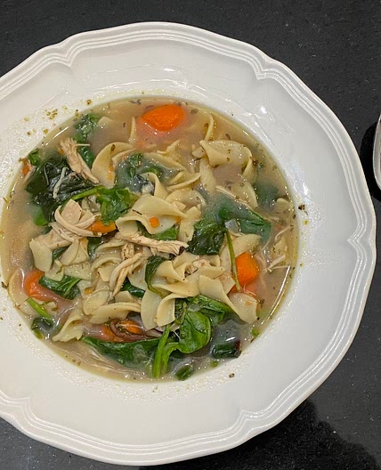 Instapot Chicken noodle soup