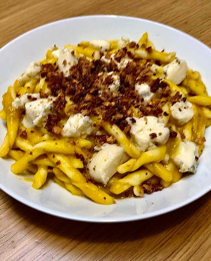 69. Pumpkin, Gorgonzola and Amaretti Pasta