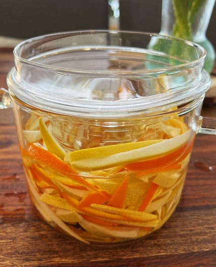 Homemade Air Freshener & Diffuser Refill - with orange peel