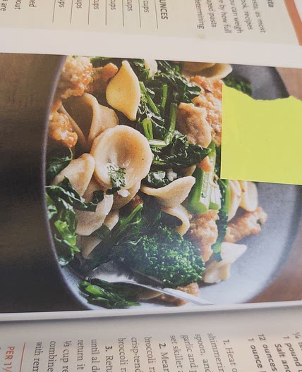 p164 Orecchiette with broccoli rabe and sausage