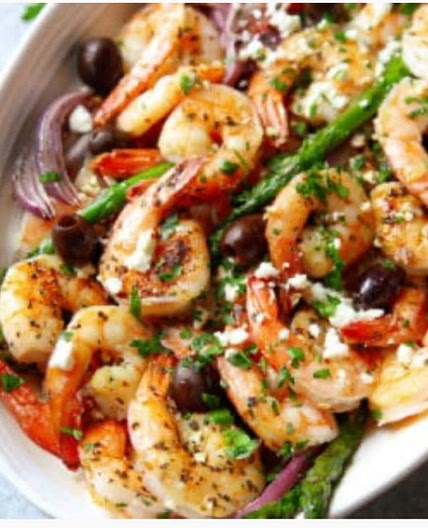 Sheet Pan Mediterranean Shrimp - Garden in the Kitchen