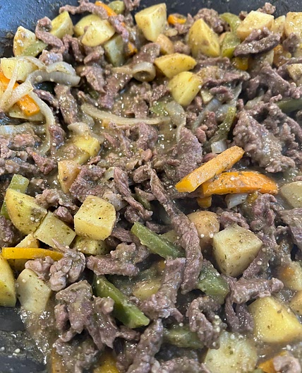 BISTEAK Y VERDURAS 