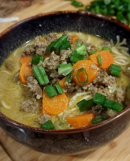 coconut curry pork noodle soup