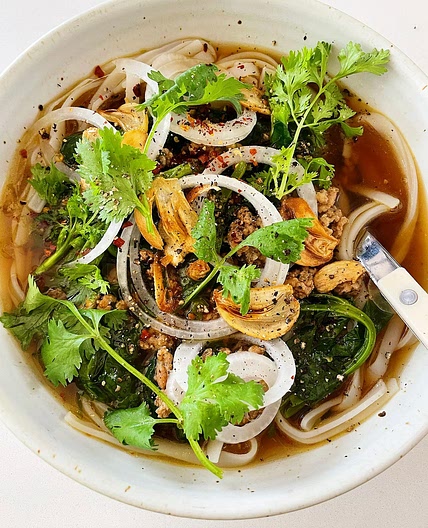 Spicy Pork Noodle Soup with Toasted Garlic — Alison Roman