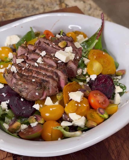 Roasted Beet & Beef Salad
