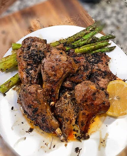 Garlic Buttered Pan-seared Lamb chops