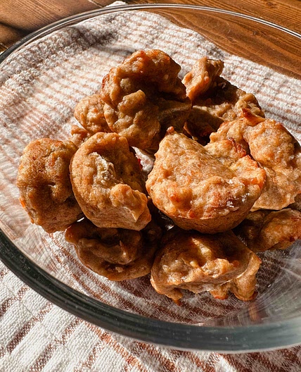 Toddler lentil banana muffins