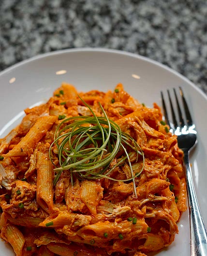 Creamy Buffalo Chicken Pasta