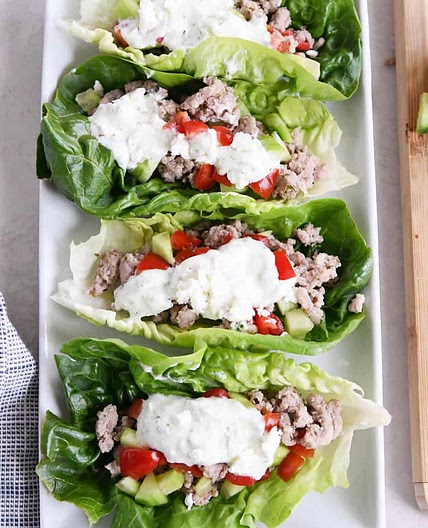 Gyro lettuce wraps