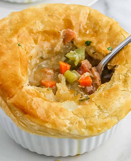 Creole Chicken and Andouille Sausage Pot Pie