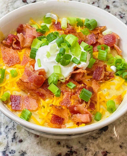 Creamy crockpot potato soup 