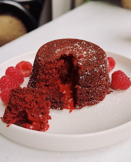 Boxed Mix Red Velvet Molten Cakes