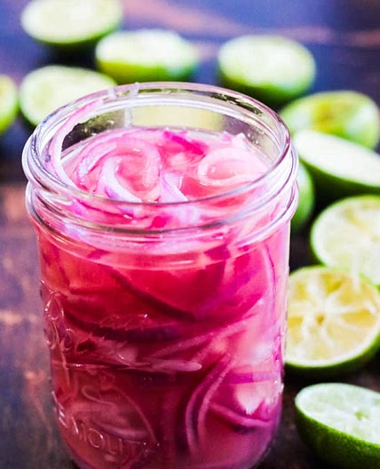 Mexican Pickled Onions with Lime Juice