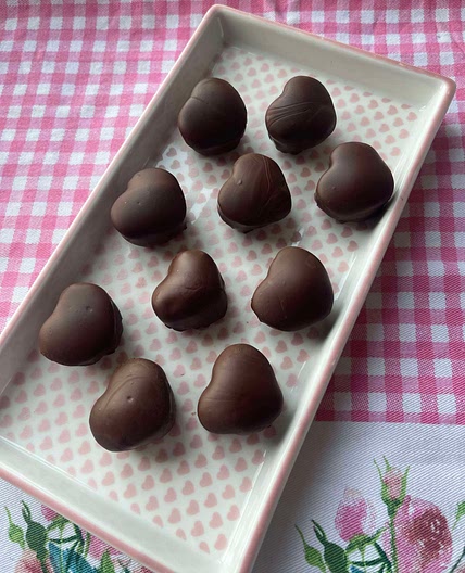 Chocolate Covered Cherry Hearts