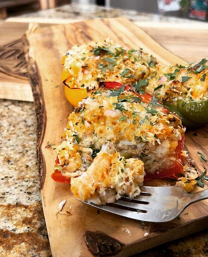 Seafood Stuffed Peppers