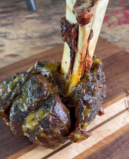 BBQ Beef Shank with Habanero Mango Glaze