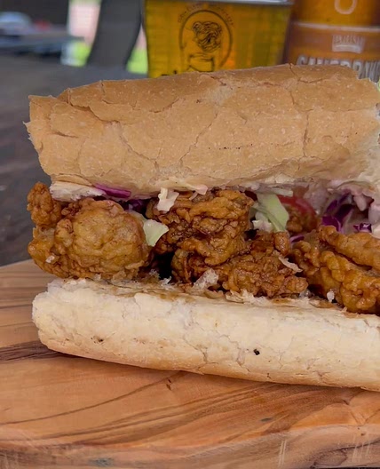 BBQ Oyster Poboy