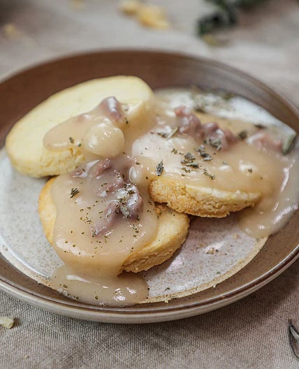 Vegan Gluten-Free Biscuits And Gravy