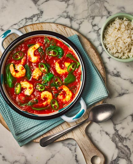 Oven-Baked Sri Lankan-Style King Prawn Curry