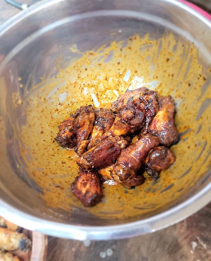 Smoked Honey Mustard Buffalo Wings