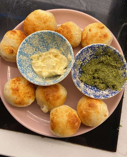 Greek yogurt dough balls