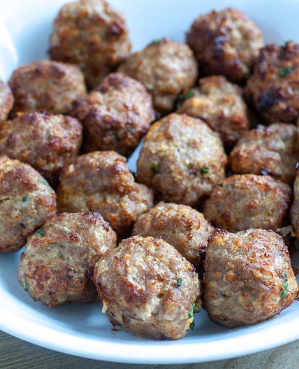 Gluten-Free Maple Dijon Air-Fryer Meatballs