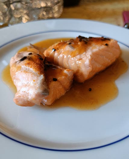 Salmone al shichimi dolce