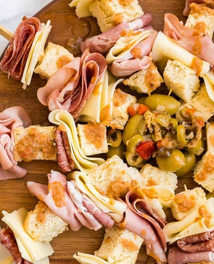Muffuletta Skewers