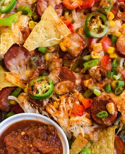 Cajun Chicken Nachos
