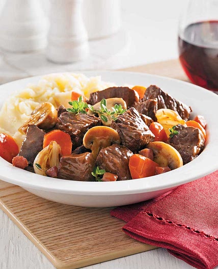 Bœuf bourguignon à la mijoteuse