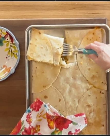 Chicken Sheet Pan Quesadilla (no cooking)