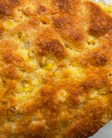 Skillet Corn Bread with sage