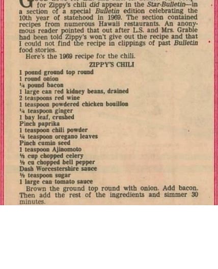 Zippy’s Chili