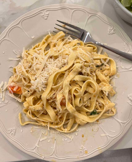 Positano Italy Simple Cheese  Pasta