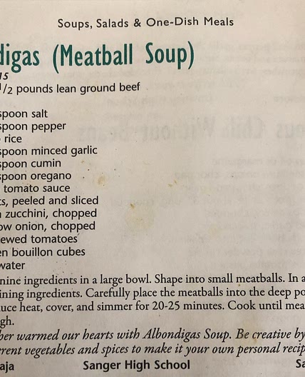 Albondigas (Meatball Soup)