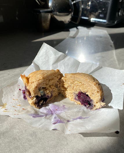 banana blueberry muffins 🍌