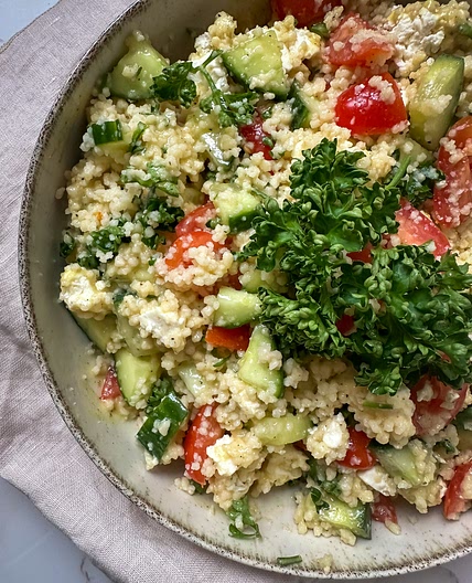 Greek Style CousCous Salad